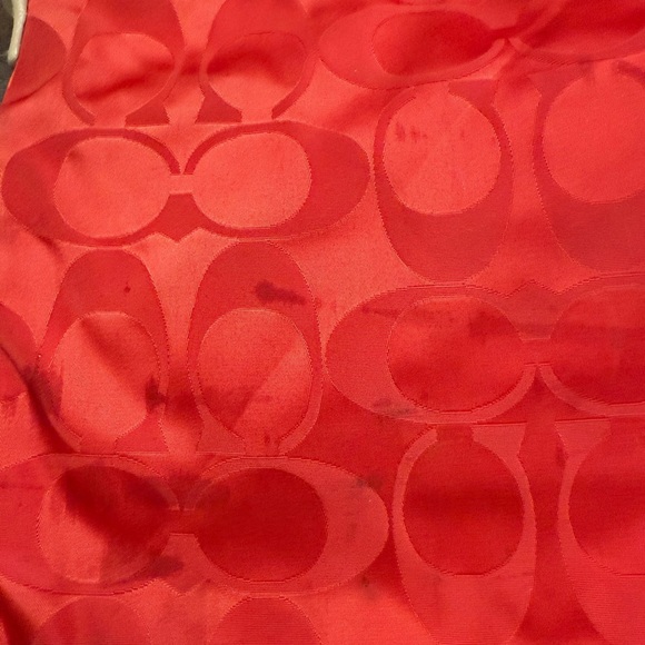 Coach Legacy Weekend Colorblock Signature Nylon Hippie Swing Bag Christmas Red - Picture 9 of 16